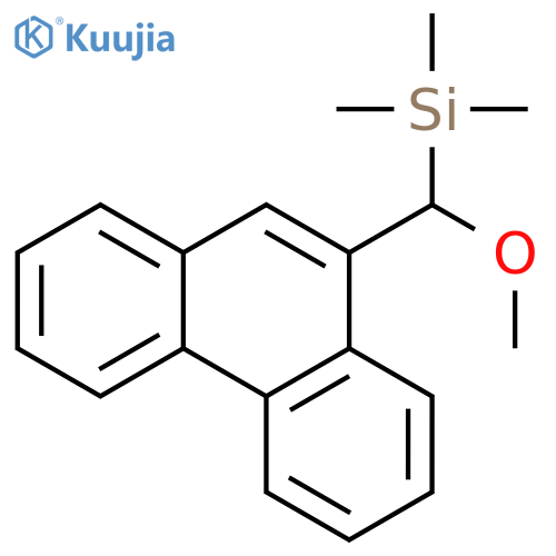SILANE, (METHOXY-9-PHENANTHRENYLMETHYL)TRIMETHYL- structure