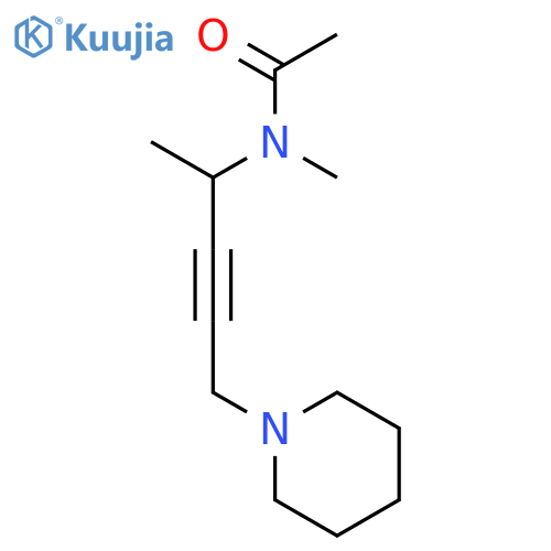 Acetamide, N-methyl-N-[1-methyl-4-(1-piperidinyl)-2-butynyl]- structure