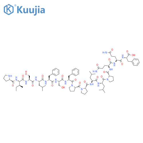 L-Phenylalanine, L-prolyl-L-isoleucyl-L-seryl-L-leucyl-L-phenylalanyl-L-seryl-L-phenylalanyl-L-prolyl-L-prolyl-L-leucyl-L-leucyl-L-prolyl-L-glutaminyl-L-glutaminyl- (9CI) structure