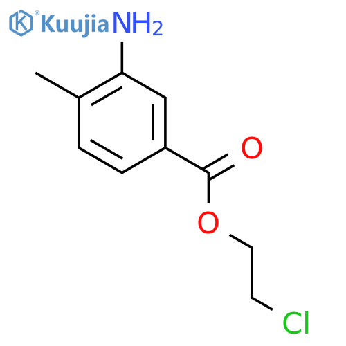 3-Amino-4-methylbenzoic acid 2'-chloroethylester structure