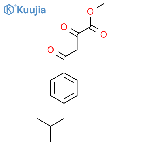 Methyl 4-(4-isobutylphenyl)-2,4-dioxobutanoate structure
