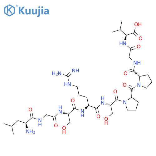 L-Valine, L-leucylglycyl-L-seryl-L-arginyl-L-seryl-L-prolyl-L-prolylglycyl- structure