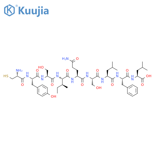 L-Leucine, L-cysteinyl-L-tyrosyl-L-seryl-L-isoleucyl-L-glutaminyl-L-seryl-L-leucyl-L-phenylalanyl- (9CI) structure
