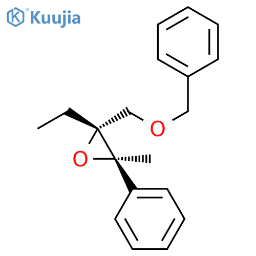 Oxirane, 2-ethyl-3-methyl-3-phenyl-2-[(phenylmethoxy)methyl]-, (2R,3R)-rel- structure