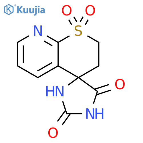 Spiro[imidazolidine-4,4'-[4H]thiopyrano[2,3-b]pyridine]-2,5-dione, 2',3'-dihydro-, 1',1'-dioxide structure