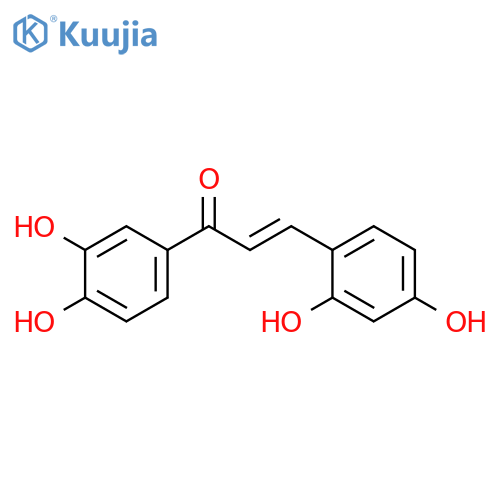 2-Propen-1-one, 3-(2,4-dihydroxyphenyl)-1-(3,4-dihydroxyphenyl)-, (2E)- structure