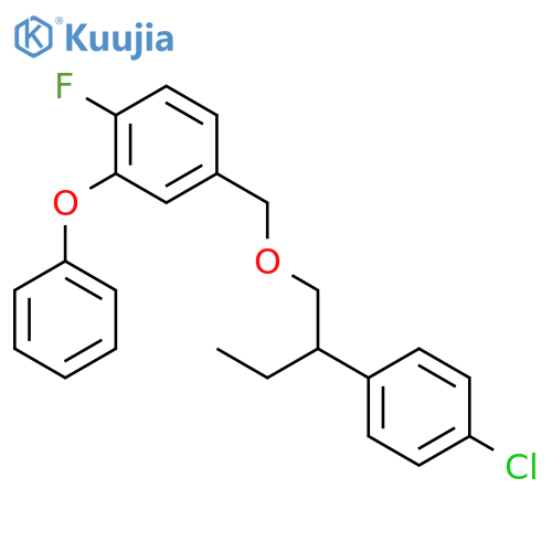 4-{[2-(4-chlorophenyl)butoxy]methyl}-1-fluoro-2-phenoxybenzene structure