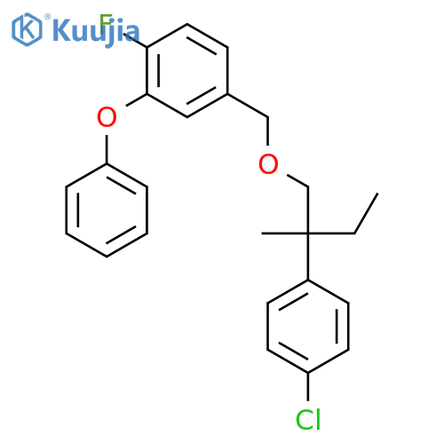 Benzene,4-[[2-(4-chlorophenyl)-2-methylbutoxy]methyl]-1-fluoro-2-phenoxy- structure
