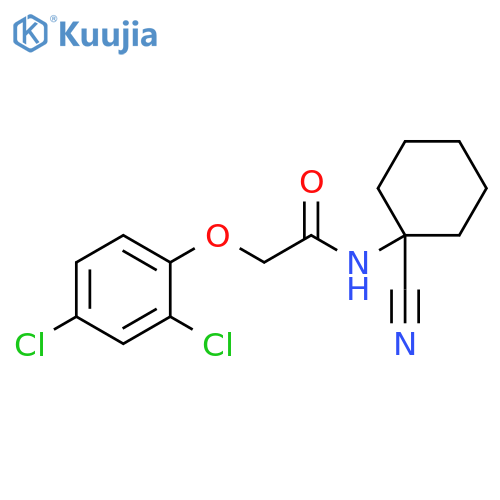 N-(1-Cyanocyclohexyl)-2-(2,4-dichlorophenoxy)acetamide structure