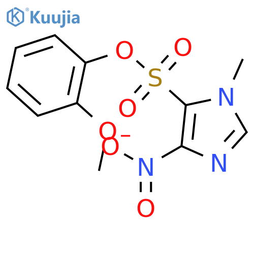 (2-Methoxyphenyl) 3-methyl-5-nitroimidazole-4-sulfonate structure