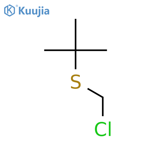 2-(chloromethyl)sulfanyl-2-methylpropane structure