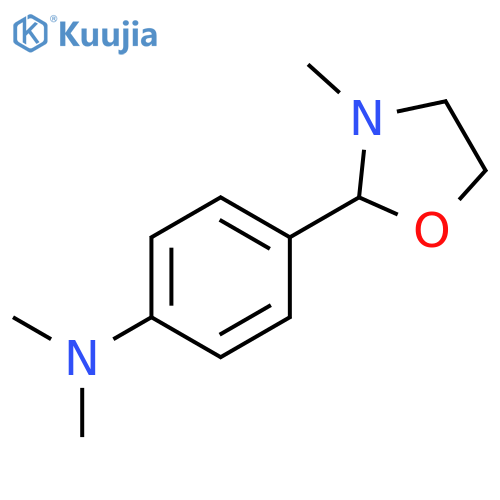 2-(p-(Dimethylamino)phenyl)-3-methyloxazolidine structure