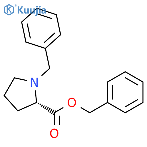 L-Proline, 1-(phenylmethyl)-, phenylmethyl ester structure