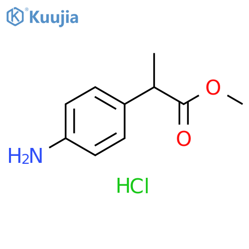 Methyl 2-(4-aminophenyl)propanoate hydrochloride structure