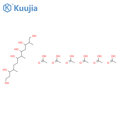 1,3,5,7,11,13-Tridecanehexol, 2,6,10-trimethyl-, hexaacetate structure