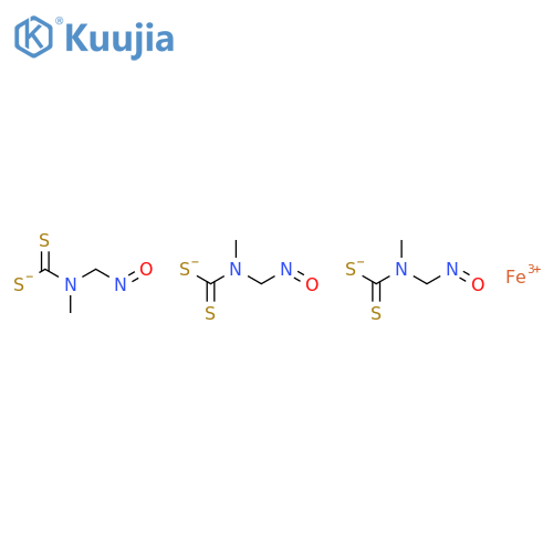 Iron,tris(dimethylcarbamodithioato-kS,kS')nitrosyl- (9CI) structure