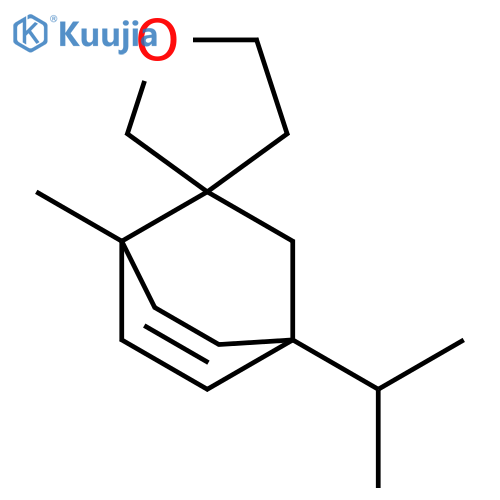 Spiro[bicyclo[2.2.2]oct-5-ene-2,3'(2'H)-furan],4',5'-dihydro-1-methyl-4-(1-methylethyl)- structure