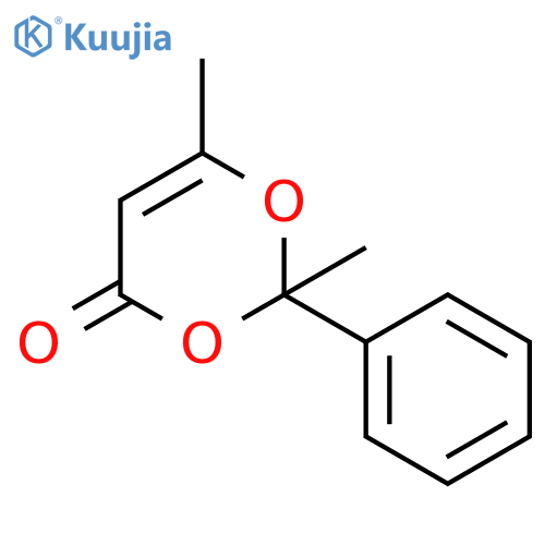 4H-1,3-Dioxin-4-one,2,6-dimethyl-2-phenyl- structure