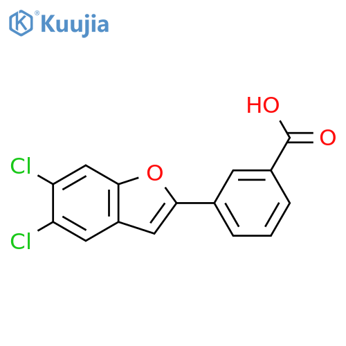 Benzoic acid, 3-(5,6-dichloro-2-benzofuranyl)- structure