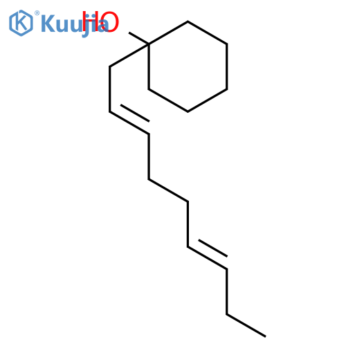 Cyclohexanol, 1-(2E,6E)-2,6-nonadienyl- structure