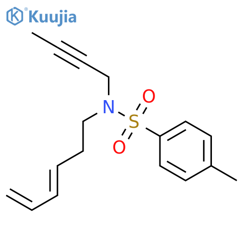 Benzenesulfonamide, N-2-butynyl-N-(3E)-3,5-hexadienyl-4-methyl- structure