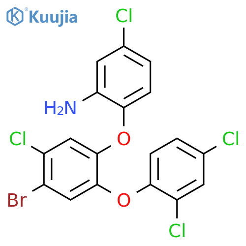 Benzenamine, 2-[4-bromo-5-chloro-2-(2,4-dichlorophenoxy)phenoxy]-5-chloro- structure