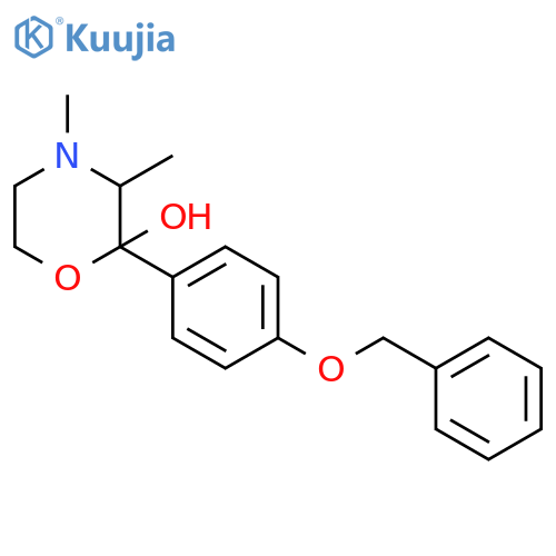 2-Morpholinol, 3,4-dimethyl-2-[4-(phenylmethoxy)phenyl]- structure