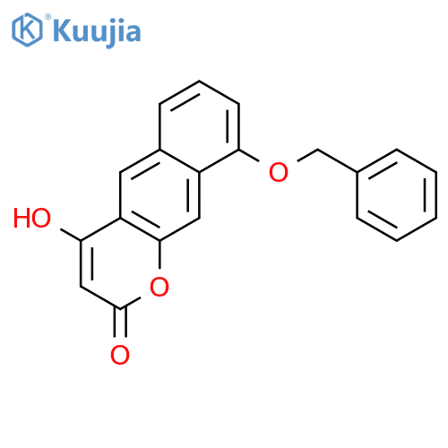 2H-Naphtho[2,3-b]pyran-2-one, 4-hydroxy-9-(phenylmethoxy)- structure
