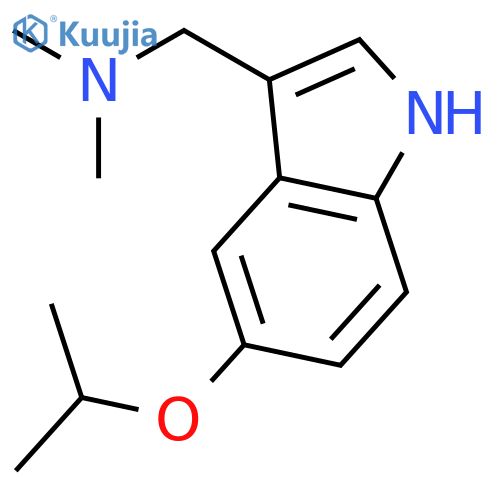 Dimethyl({5-(propan-2-yloxy)-1H-indol-3-ylmethyl})amine structure