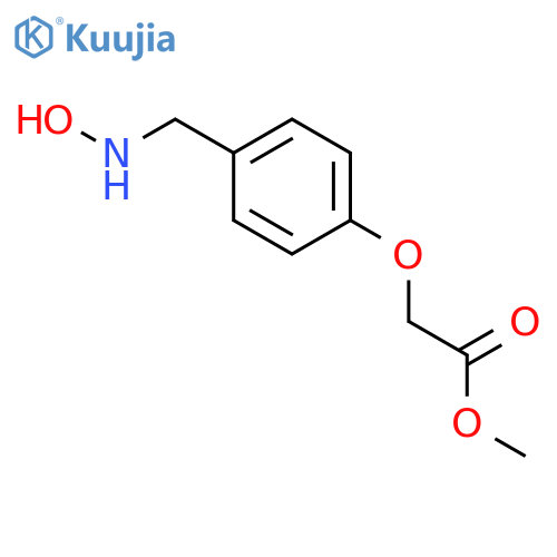 Acetic acid, [4-[(hydroxyamino)methyl]phenoxy]-, methyl ester structure