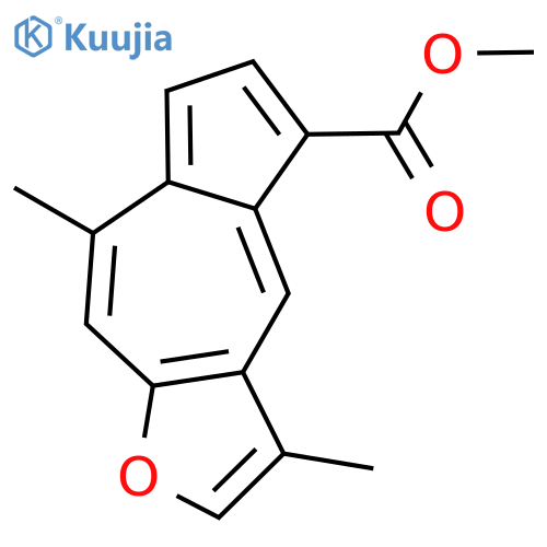methyl 3,8-dimethylazuleno[6,5-b]furan-5-carboxylate structure