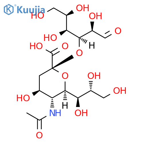 D-Galactose,3-O-(N-acetyl-a-neuraminosyl)- structure