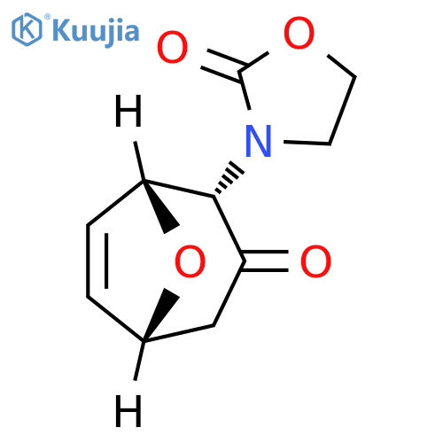 2-Oxazolidinone,3-[(1R,2S,5R)-3-oxo-8-oxabicyclo[3.2.1]oct-6-en-2-yl]- structure