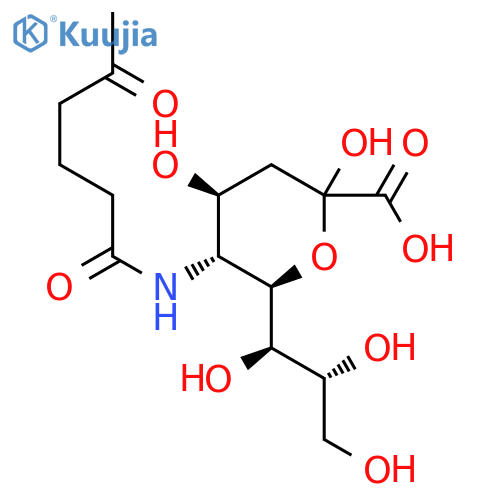 Neuraminic acid, N-(1,5-dioxohexyl)- structure
