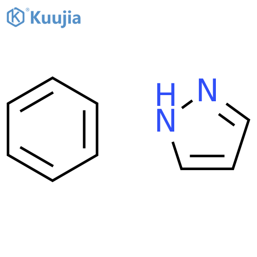 1H-Pyrazole, compd. with benzene (1:1) structure
