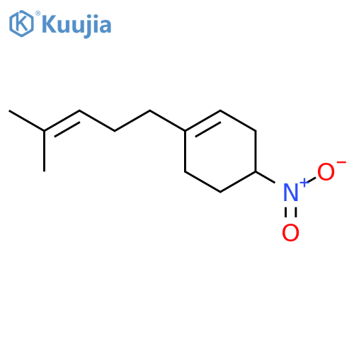 Cyclohexene, 1-(4-methyl-3-pentenyl)-4-nitro- structure