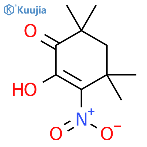 2-Cyclohexen-1-one,2-hydroxy-4,4,6,6-tetramethyl-3-nitro- structure