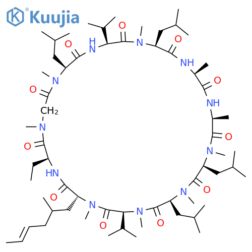 Cyclosporin F (9CI) structure