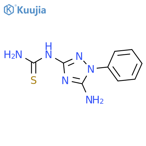 Thiourea, (5-amino-1-phenyl-1H-1,2,4-triazol-3-yl)- structure