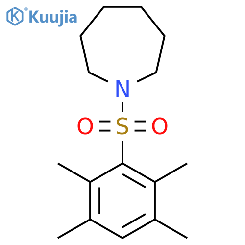 1-(2,3,5,6-tetramethylbenzenesulfonyl)azepane structure
