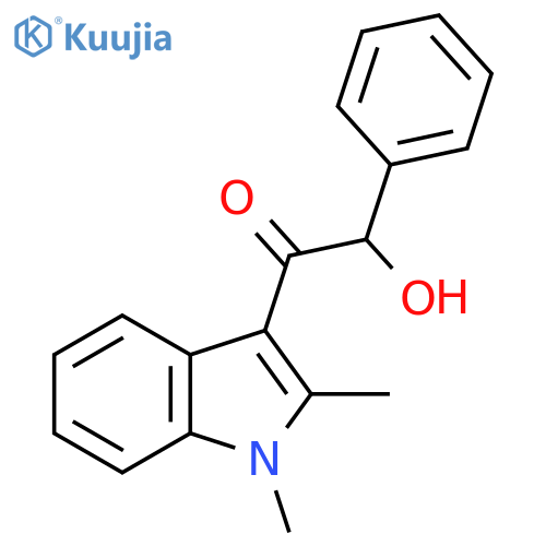 Ethanone, 1-(1,2-dimethyl-1H-indol-3-yl)-2-hydroxy-2-phenyl- structure