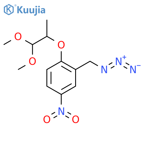 Benzene, 2-(azidomethyl)-1-(2,2-dimethoxy-1-methylethoxy)-4-nitro- structure