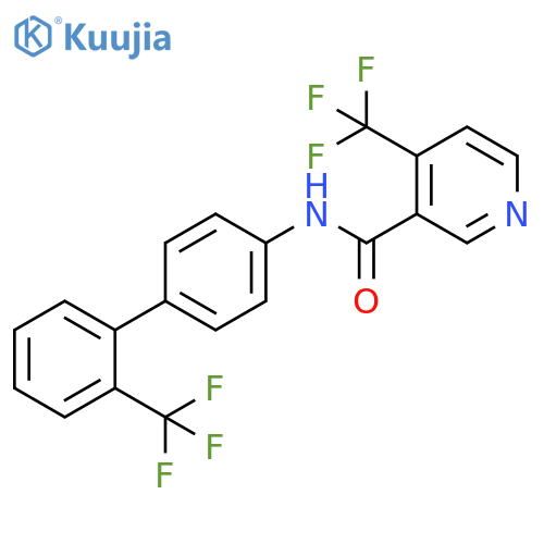 3-Pyridinecarboxamide,4-(trifluoromethyl)-N-[2'-(trifluoromethyl)[1,1'-biphenyl]-4-yl]- structure