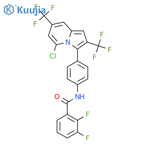 Benzamide,N-[4-[5-chloro-2,7-bis(trifluoromethyl)-3-indolizinyl]phenyl]-2,3-difluoro- structure