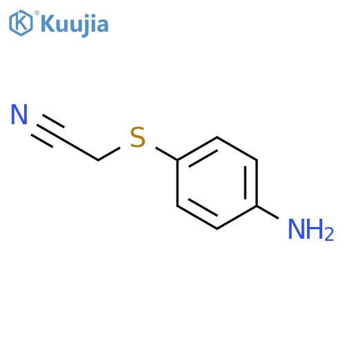 Acetonitrile, [(4-aminophenyl)thio]- structure