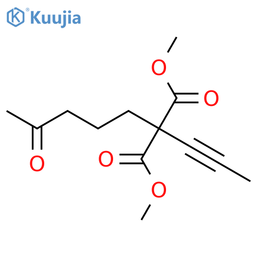 Propanedioic acid, (4-oxopentyl)-2-propynyl-, dimethyl ester structure