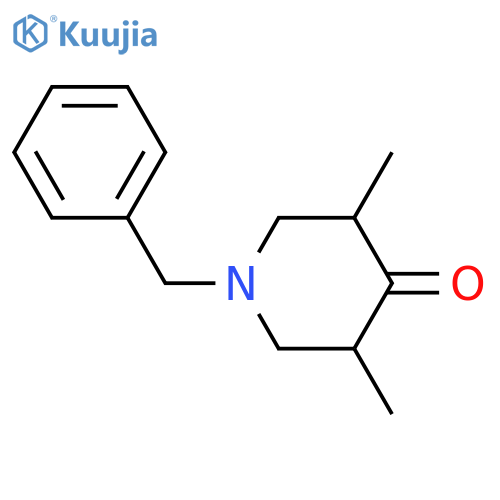 1-benzyl-3,5-dimethylpiperidin-4-one structure