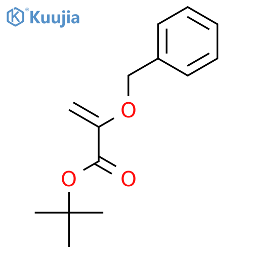 2-Propenoic acid, 2-(phenylmethoxy)-, 1,1-dimethylethyl ester structure