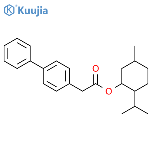 [1,1'-Biphenyl]-4-acetic acid, 5-methyl-2-(1-methylethyl)cyclohexyl ester structure