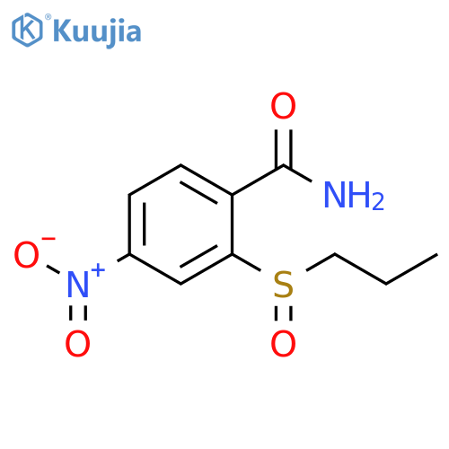 Benzamide, 4-nitro-2-(propylsulfinyl)- structure